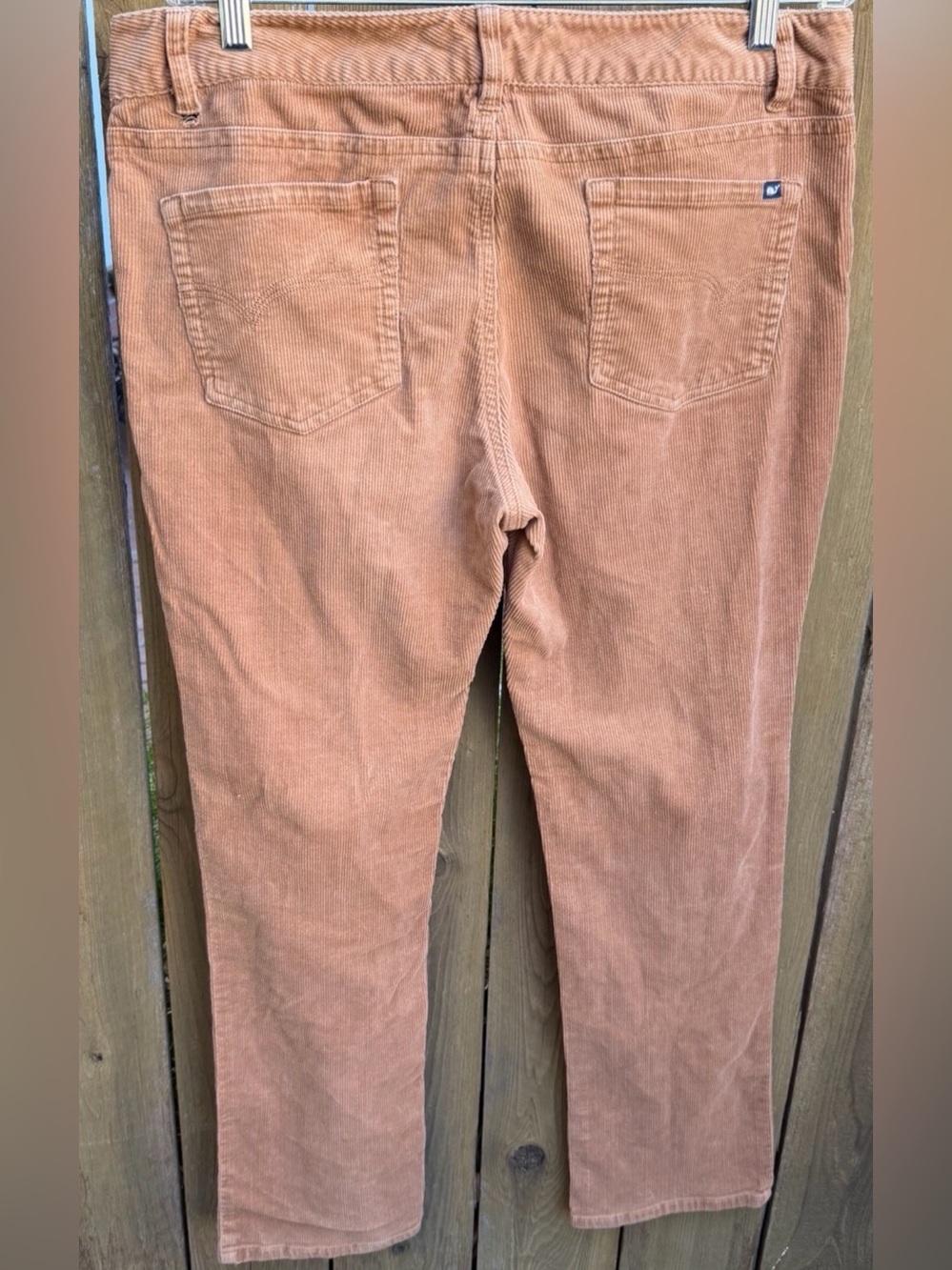 Vineyard Vines Women’s Skinny Corduroy Jeans in Rust Brown size 14